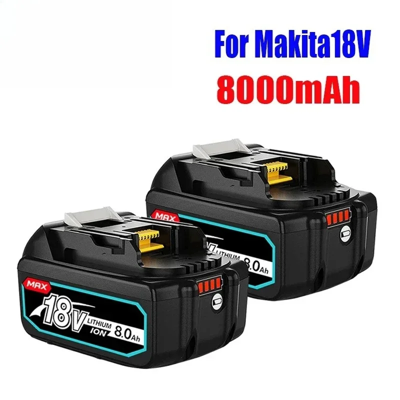 

BL1830 18V 6000mAh Battery and Charger for Makita 18V Rechargeable Replacement Battery BL1840 BL1850 BL1860 Power Tool Battery
