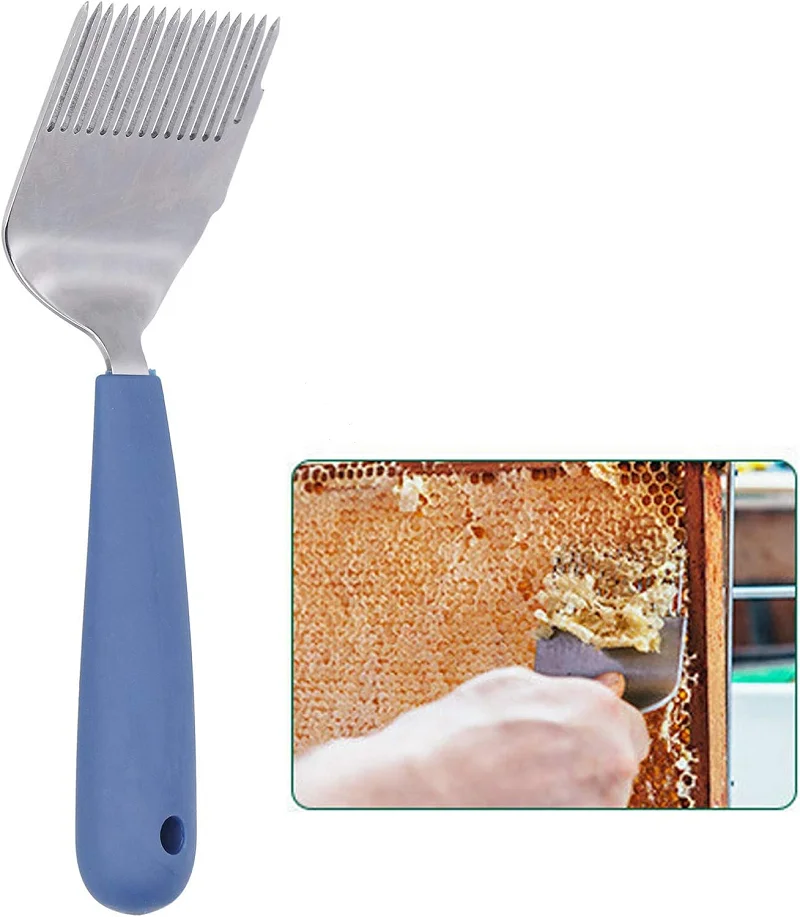 

Uncapping Fork Honey Scraper Rubber Handle Honey Cutter Honeycomb Shovel Scratcher Knife Honey Extractor Beekeeping Tools