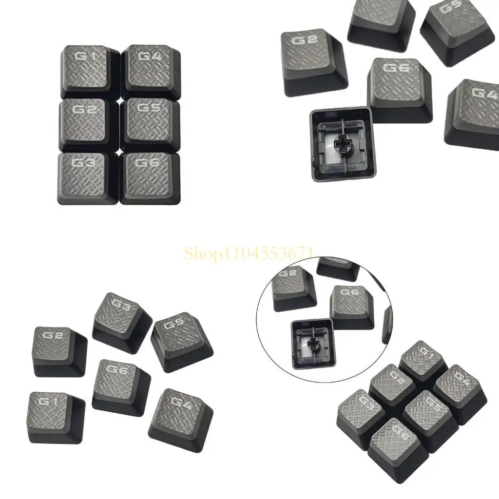 

Best Seller 6 Key G1/2/3/4/5/6 Non-slip Texture Key Caps ABS Backlit Keycaps for STRAFE K95 Mechanical Keyboard