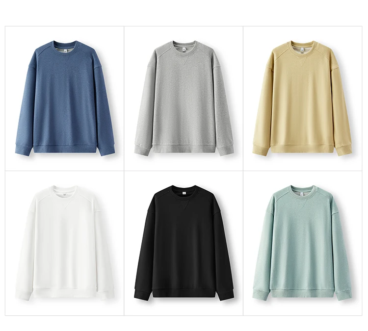 Semir Versatile Hoodie Men Spring Solid O Neck Long Sleeve Soft Comfortable Casual Basic Layer Daily Top