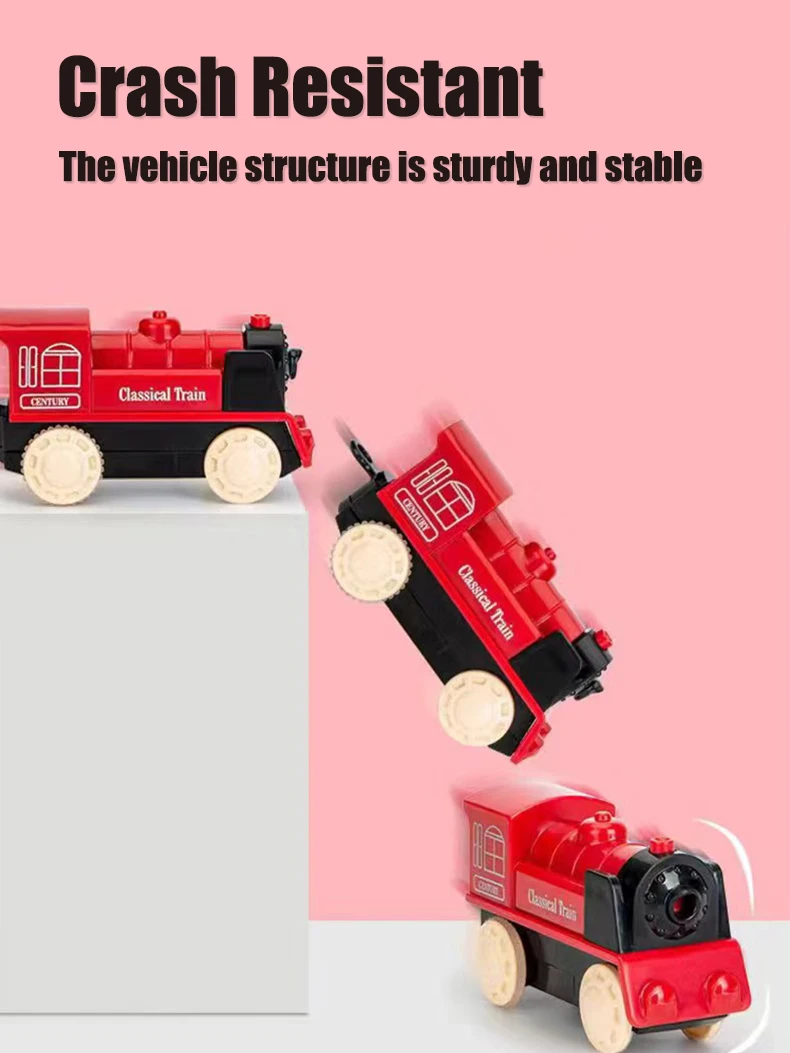 Electric Assembling Rail Train Boy Educational Simulation Model Set Christmas Birthday Gift Train Track Toys