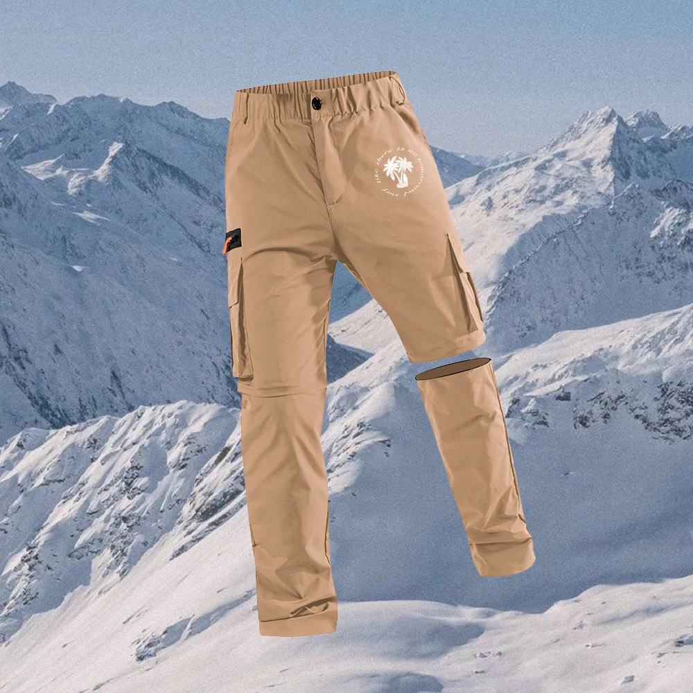 

Men's Coconut Tree Print Multi Pocket Cargo Pants Summer Casual Fashion Cargo Trousers 2026 New Style Daily Commuter Pants