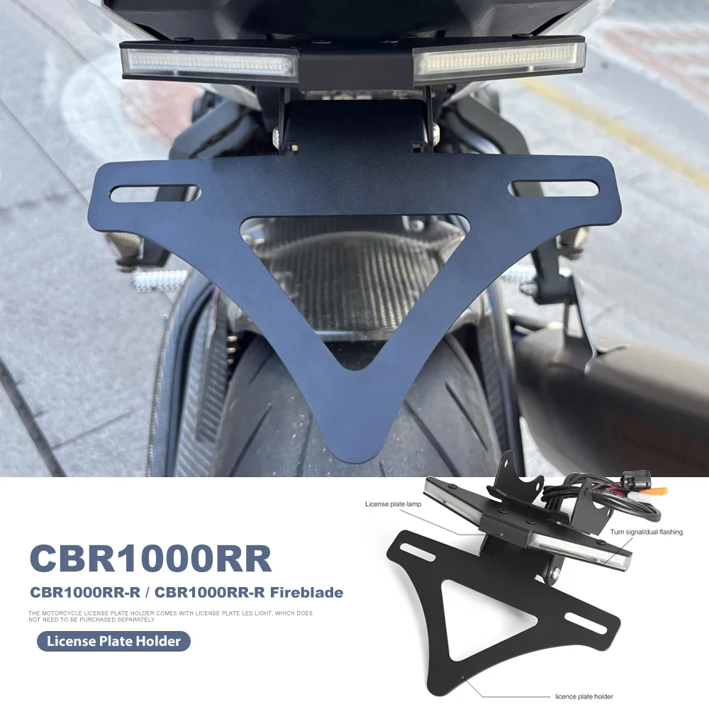 

License Plate Holder LED Light For Honda CBR1000RR CBR1000RR-R Fireblade Motorcycle Accessories Fender Eliminators Turn Signal