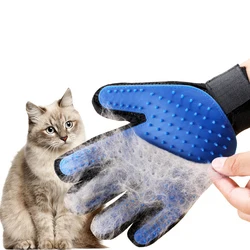 Guante de silicona para el cuidado de mascotas, cepillo de pelo para gatos, peine de limpieza, productos para quitar el pelo de animales