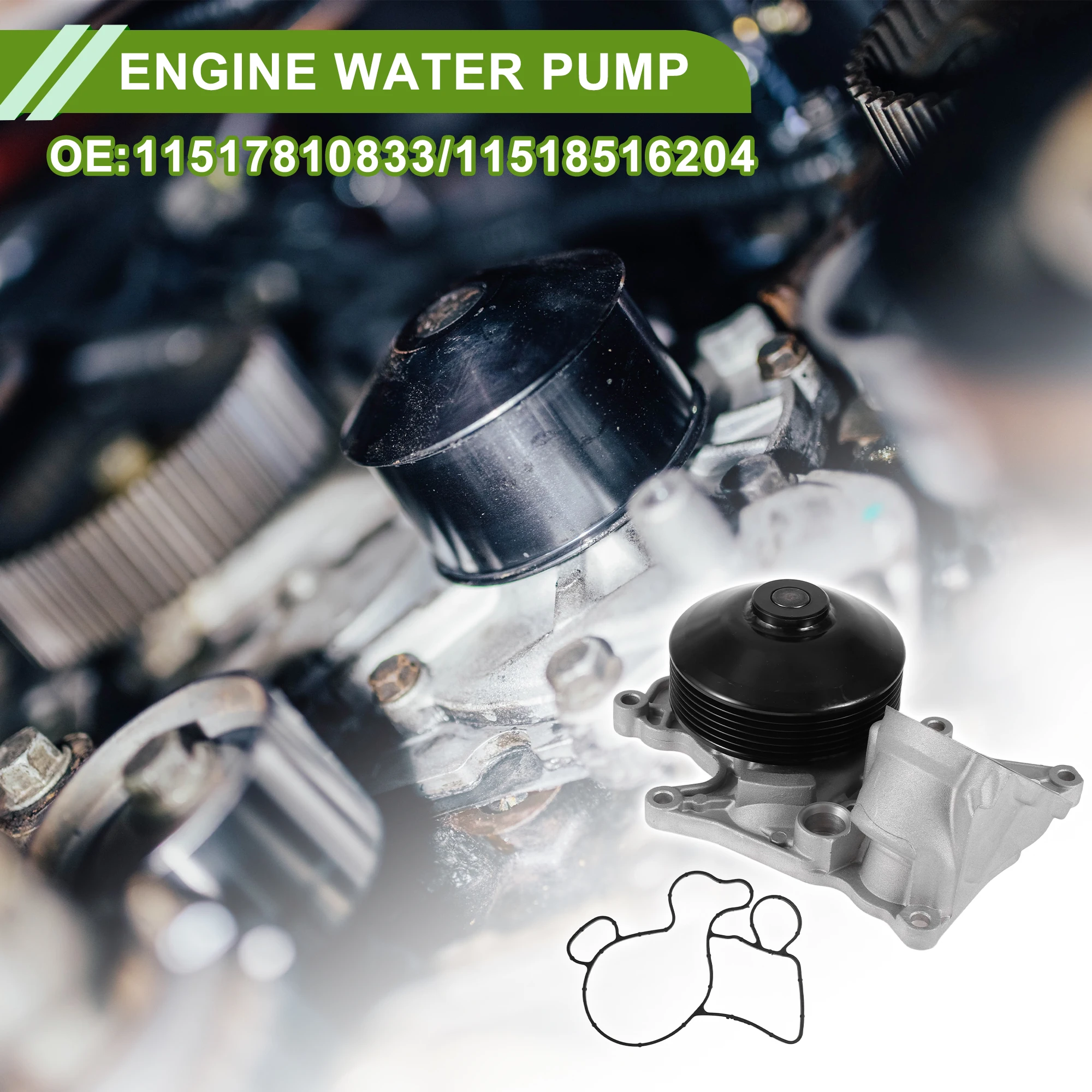 

UXCELL Engine Water Pump for BMW 328D 2014-2018 No.11517810833 Cooling Water Pump