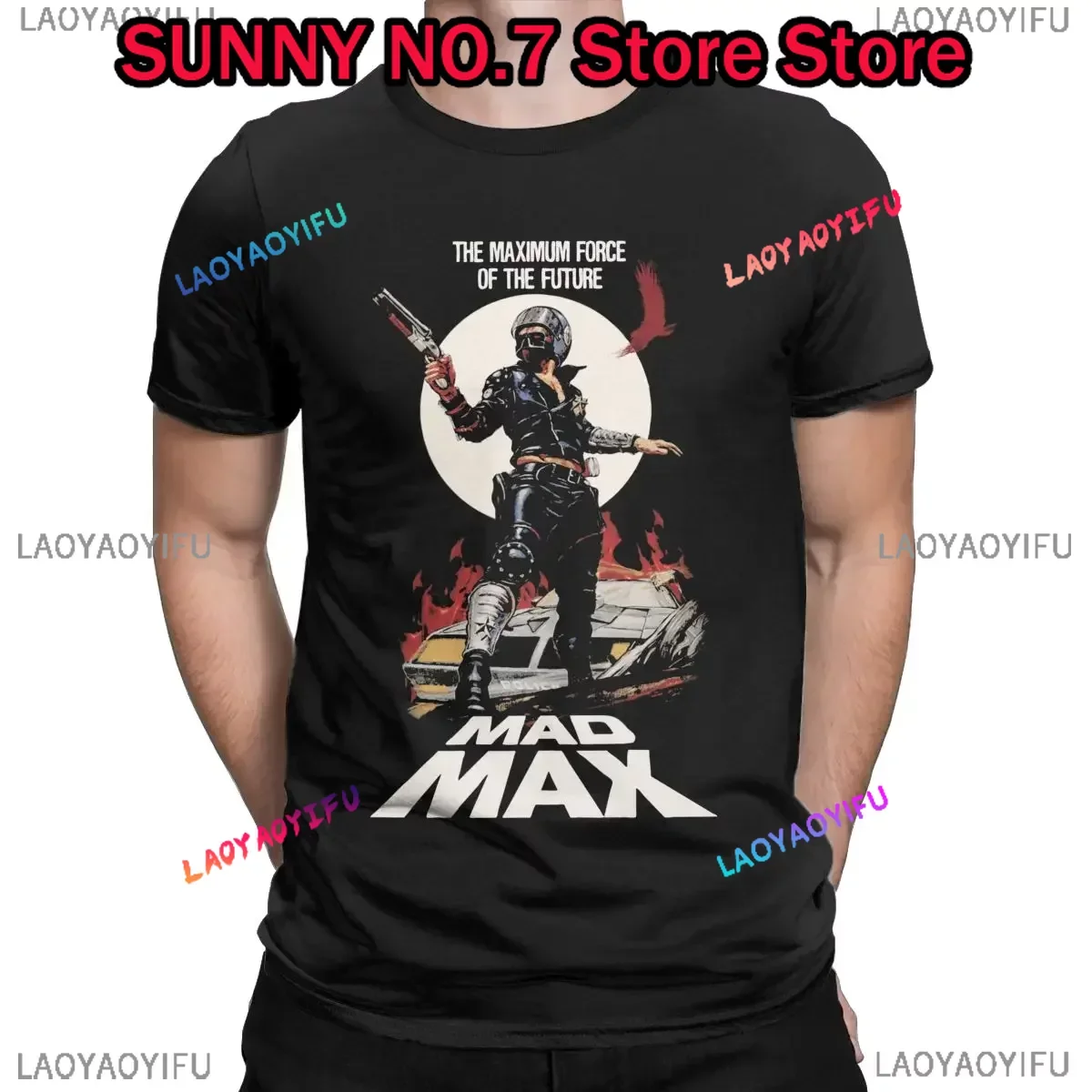 Mad Max Rockatansky George Miller T Shirts Men's Vintage T-Shirt Crewneck harajuku  t shirts