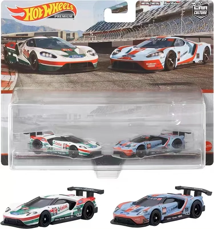 Original Hot Wheels Premium Car Culture Diecast 1/64 Voiture Racing McLaren Plymouth Ford GT Kids Boys Toys for Children Gift