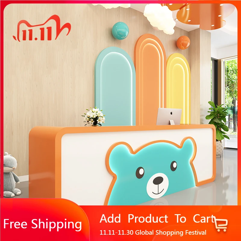 

Minimalist Aesthetic Reception Desks Shop Luxury Beauty Salon Reception Desks Restaurant Company Mostrador Office Furniture