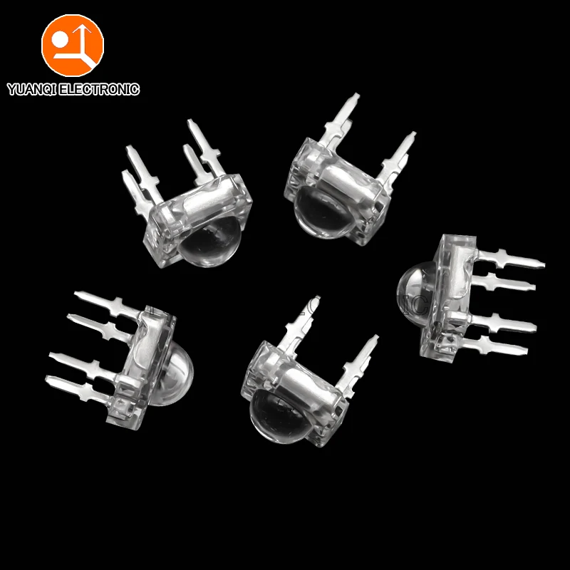 10pcs 5mm F5 Piranha LED White Red Green Yellow Amber Warm White Clear 5mm LED Light Emitting Diode 4-pins Diodes Brightness