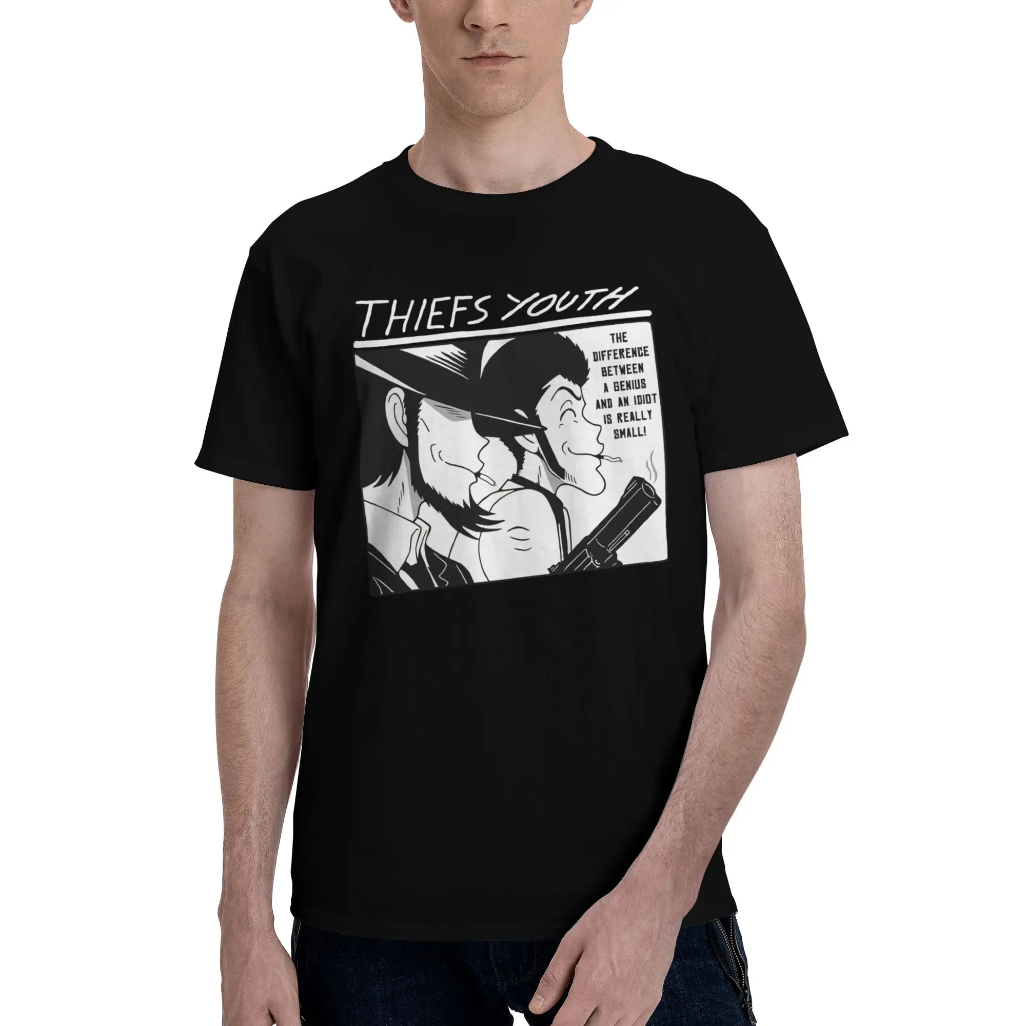 Thief's Youth  Novelty 100% Cotton T-Shirt Bandai Lupin the Third Tees Tops For Men