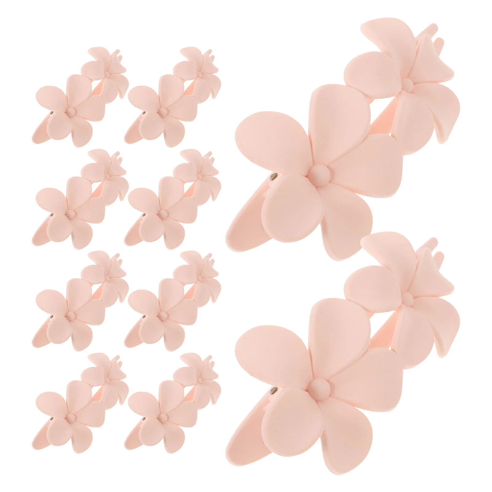 

10 Pcs Hairpin Barrettes for Women Fine Accessories Issue Card Large Plastic Flower Clips