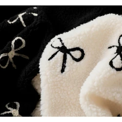 Lovely Butterfly Embroidery Cashmere Fabric for Autumn and Winter Jackets, Hoodies, Pillows and DIY Crafts INS Korean Style