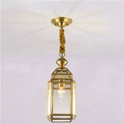 

European style copper lamp corridor lamps corridor lamps bar lamp modern restaurants simple and staircase lamp pendant lights