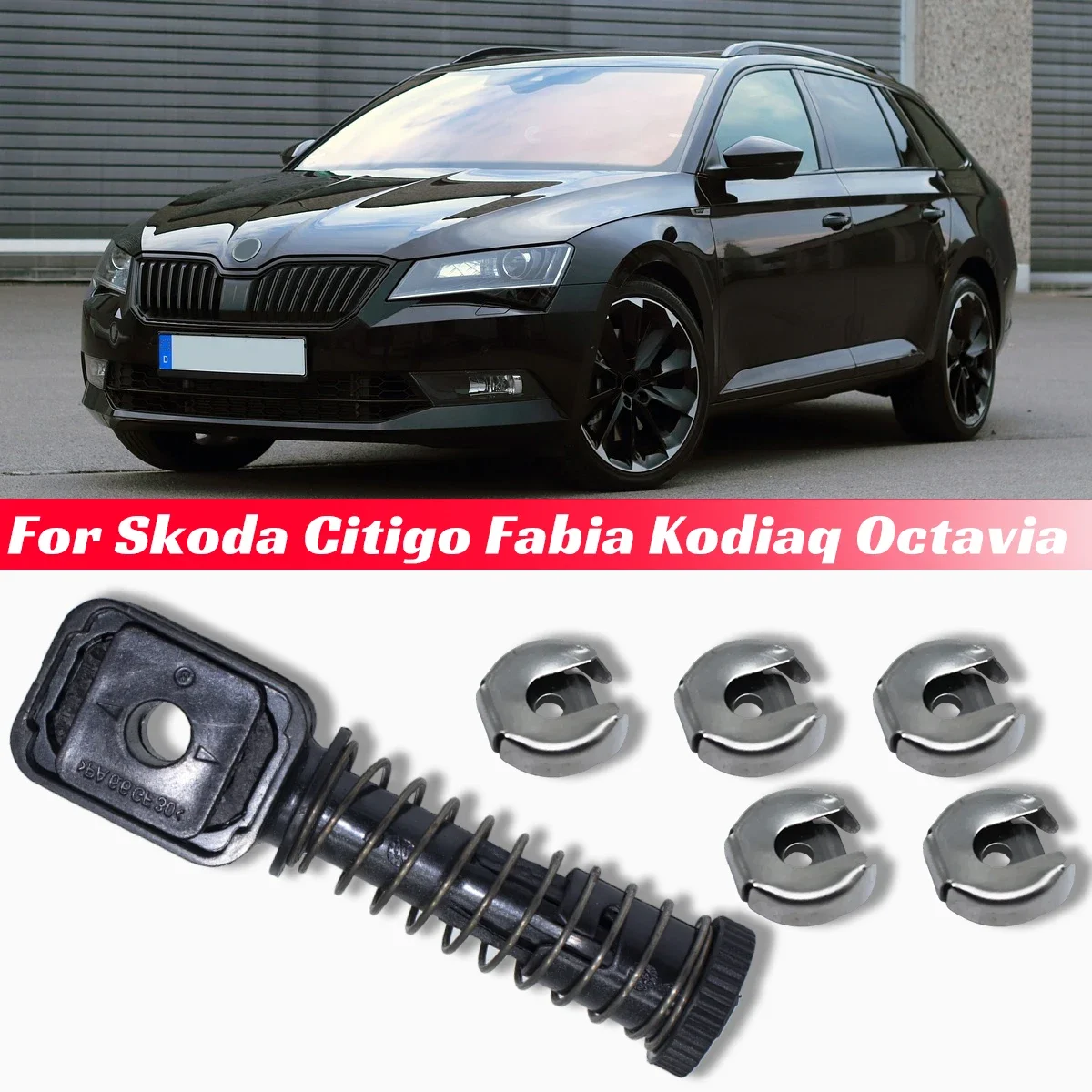 For Skoda Citigo Fabia Kodiaq Octavia Bowden Gear Cable Catch Shifter Lever End Selector Shaft Rod Shifting Parts 1K0711761B Car