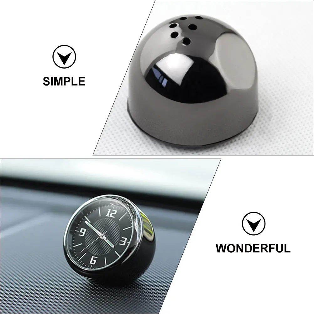 

1 set Car Clock Interior Accessories Small Automotive Decoration Dashboard Mini Metal Durable Sturdy Long Life Easy Install Car