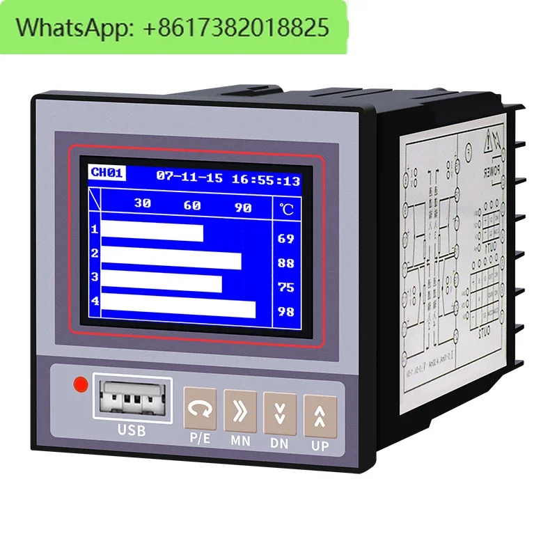 Universal Digital USB/Relay/RS485/ Ethernet 16/24/32 Multi Channel Color Paperless Data Logger Temperature Recorder