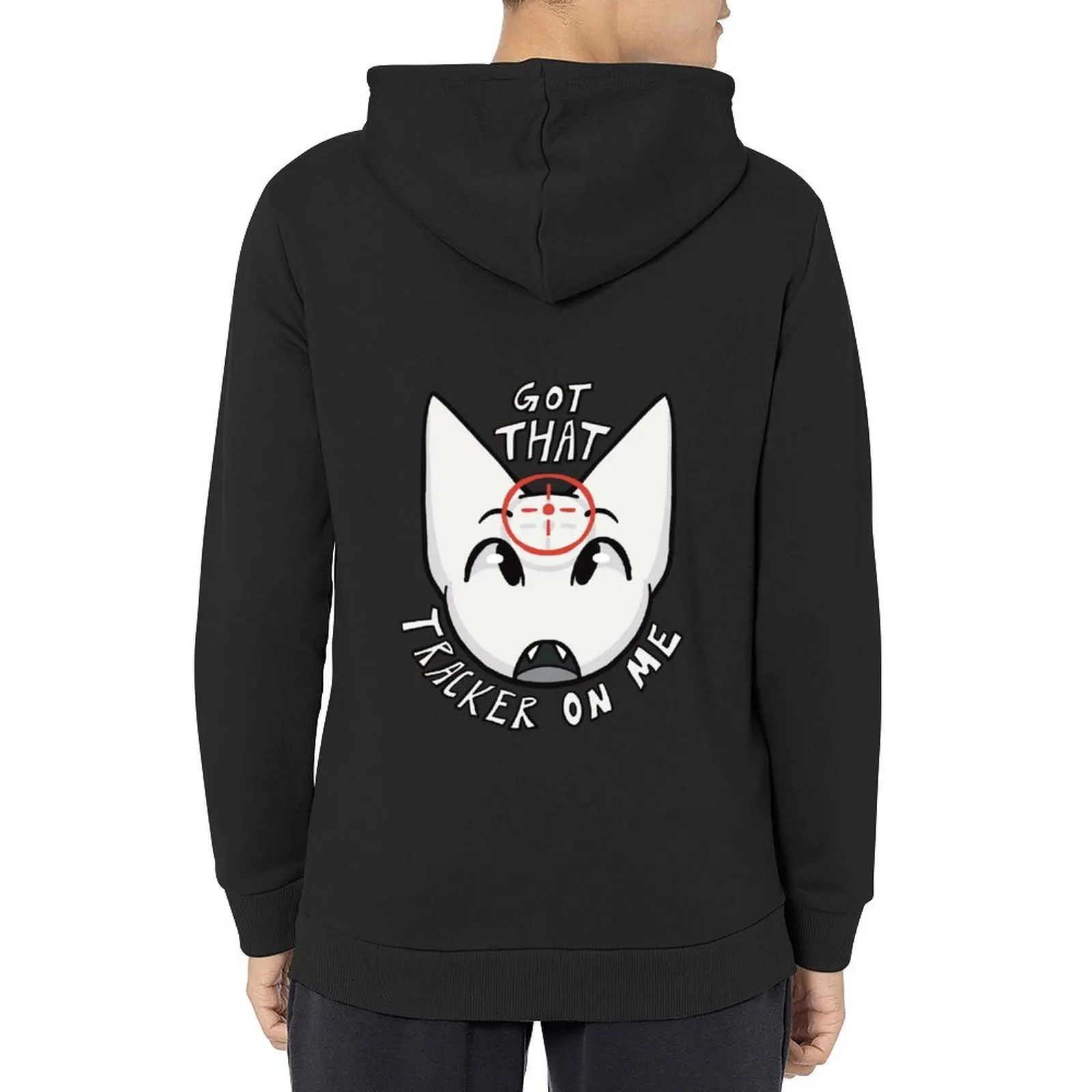 

Got That Tracker on Me Greyscale Hoodie mens clothes autumn jacket men korean autumn clothes men's coat men's hoodie sweatshirt