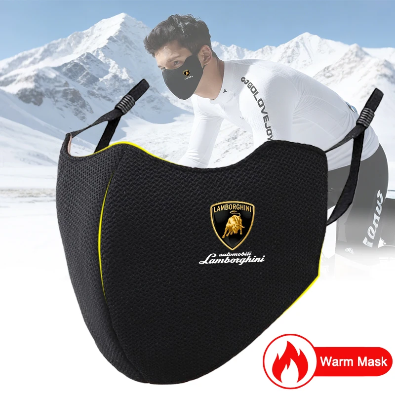 

3D Creative Sticker Protective Windproof Warmth Cloth Outdoor Mask For Lamborghini LP570 LP610 Urus LP700 LP770 Auto Accessories