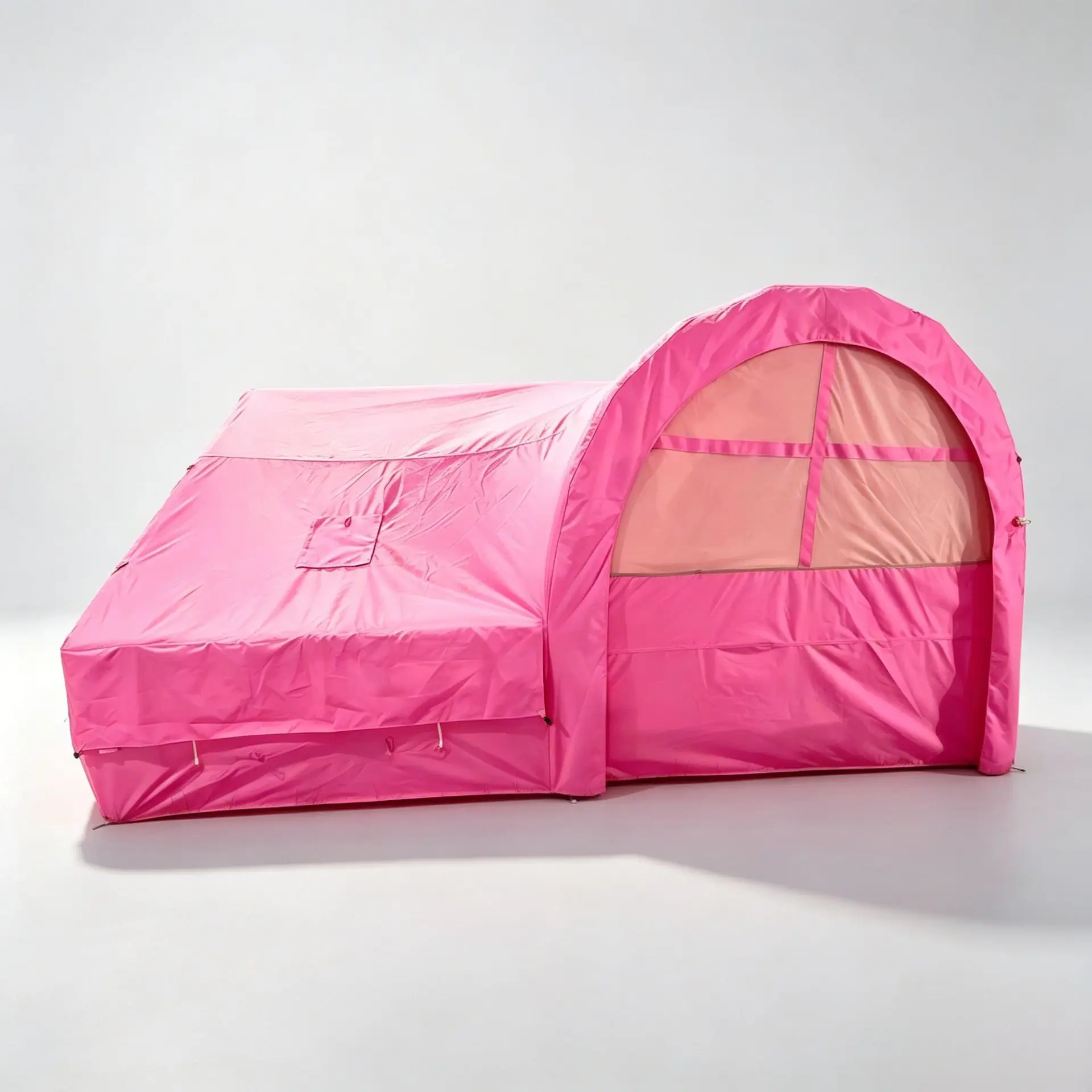 12.6sqm Inflatable Camping Tent, All-in-One Air Beam Waterproof Glamping Tent for Outdoor view 4