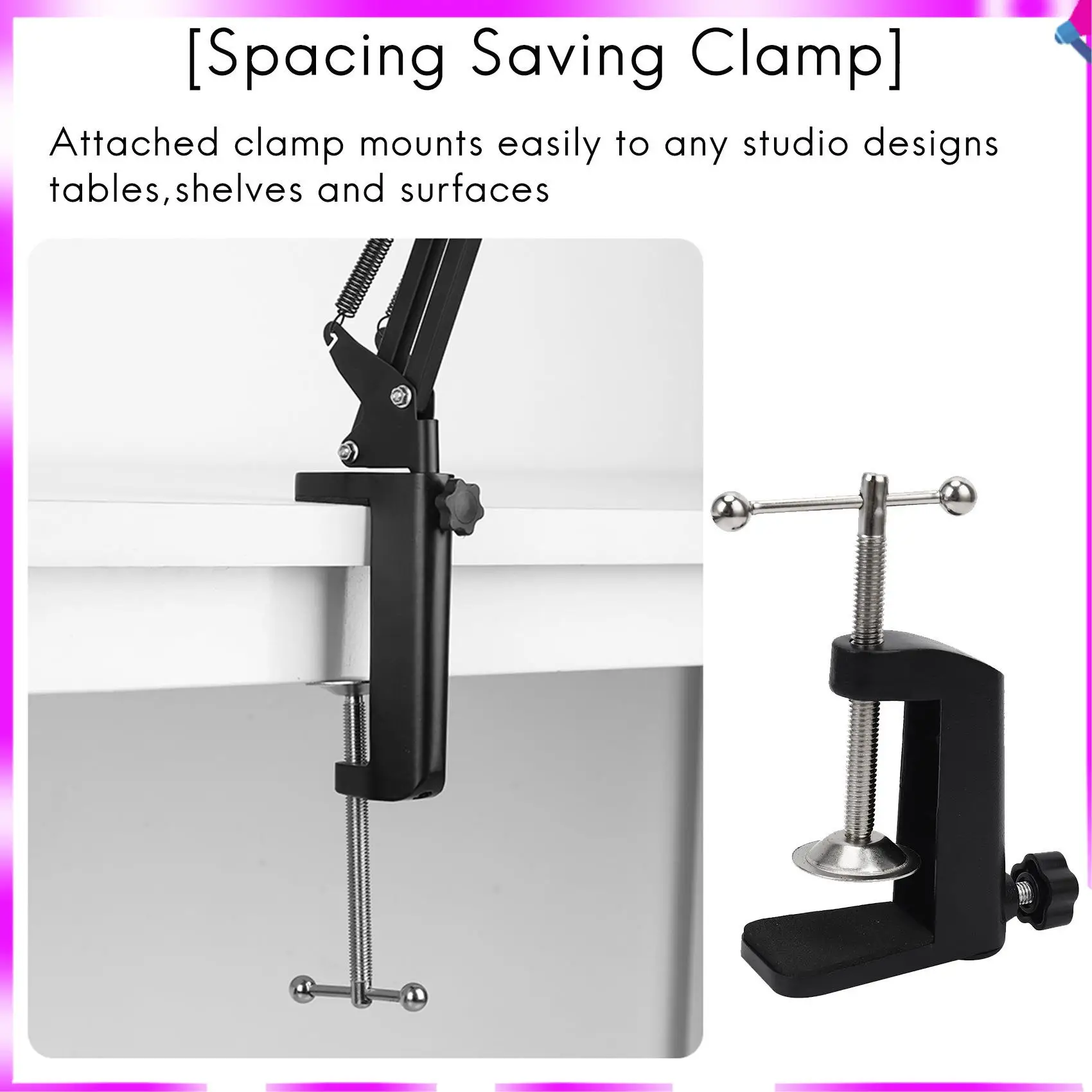 N96R LED Desk Lamp With Clamp,Adjustable Swing Arm Desk Lamp,Modern Architect Table Lamp For Study/Reading/Office/Work(Black)