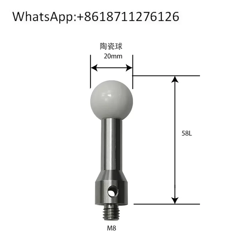 1pcs Three Coordinate Five Axis Measurement CNC Machine Tool Ceramic Steel Calibration Standard Ball M8 M10
