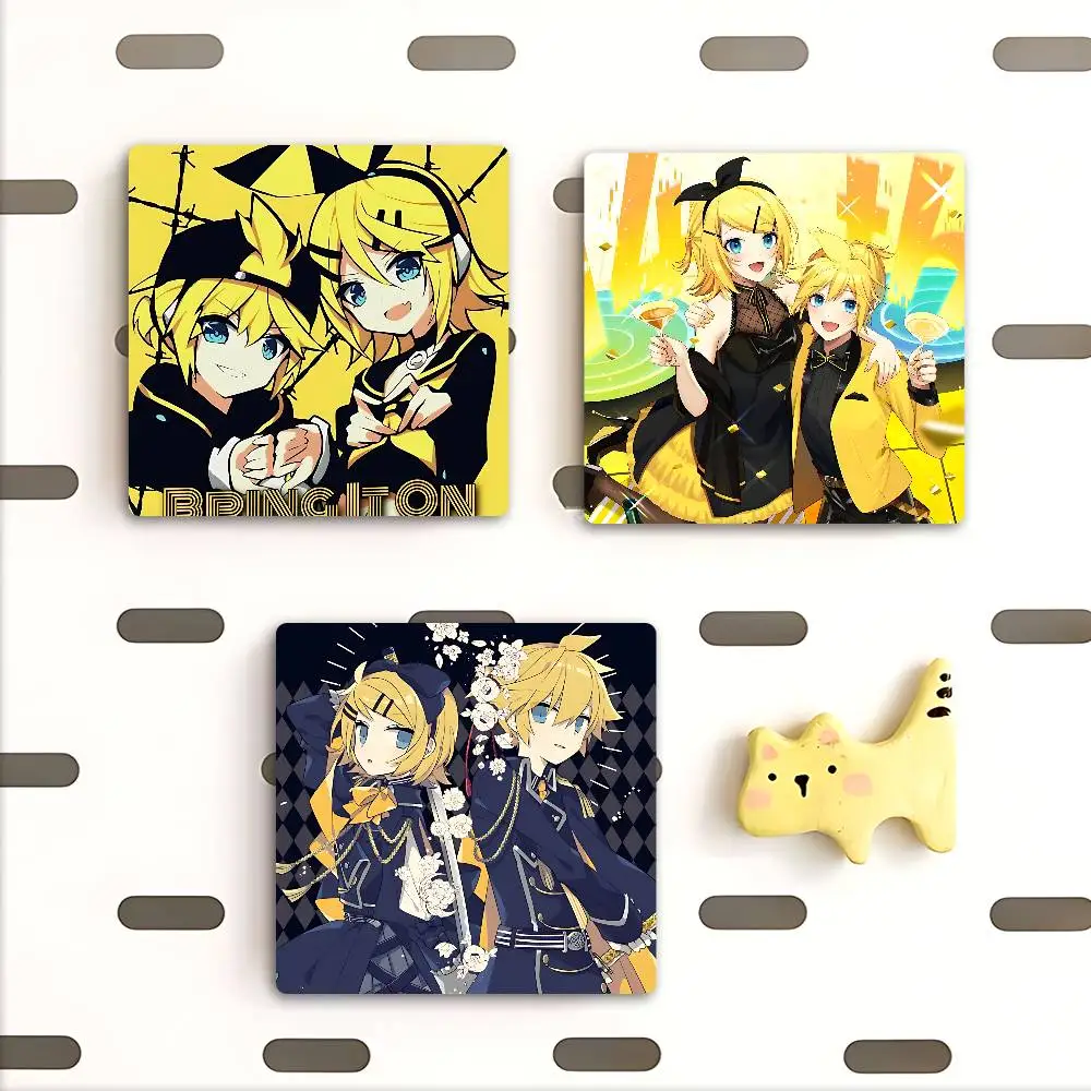 Кагаминес аниме Рин Ленс фоторамка фото магниты на холодильник магнитные наклейки на холодильник семья друзья дети подарки для домашних животных