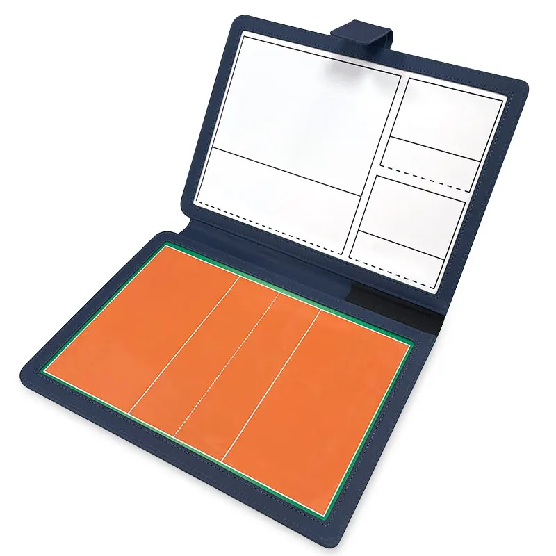 Folding Volleyball Coaching Board Double-Sided Magnetic Writable Erasable Game Training Portable 12.6×9.6in Strategy Board