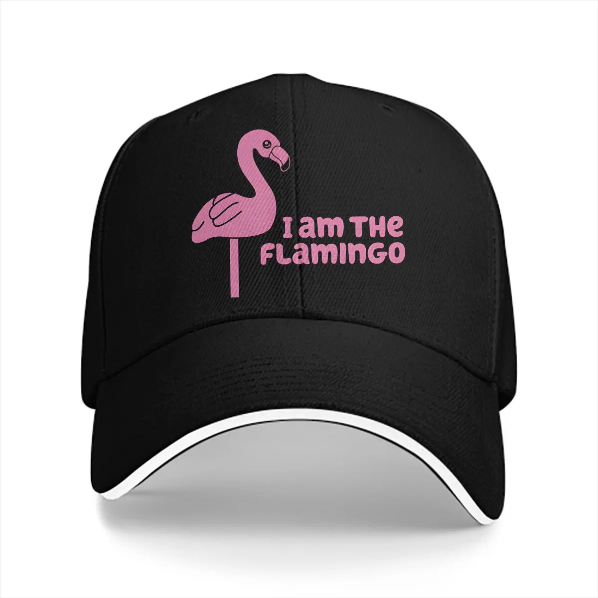 Summer Cap Sun Visor Muffin  I Am The Flamingo Queen Hip Hop Flamingo Animals Peaked Hats