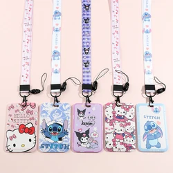 Sanrio Hello Kitty Cinnamoroll Melody Smycz do kluczy ID Card Bus Gym Badge Holder Neck Strap Hang Rope Lariat do telefonu komórkowego