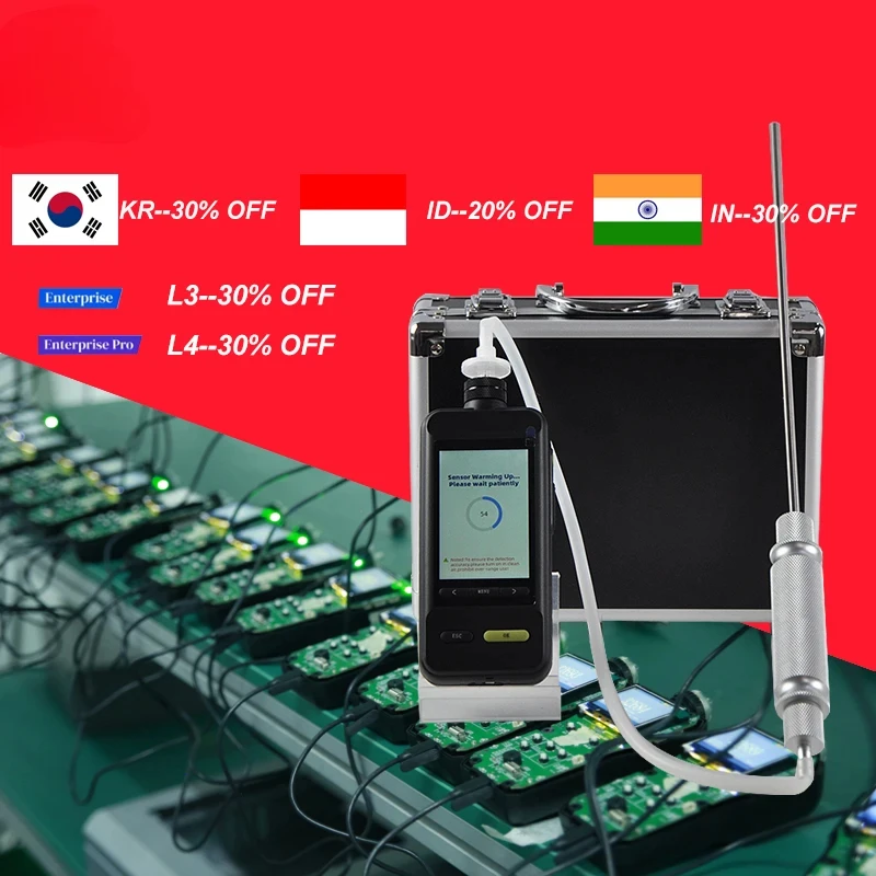 5-7 anni di durata del sensore SKZ1050E-co2 Analizzatore di gas impermeabile ad alta precisione da monossido di carbonio Monitor di gas 0-100% VOL Sniffer