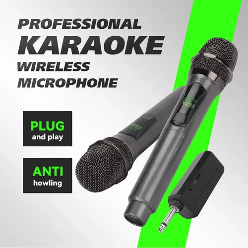 Imagen 1 del producto Sistema de micrófono portátil de carga inalámbrica LMBGM W7 2,4G con batería de larga duración para iglesias, karaoke, actuaciones al aire libre