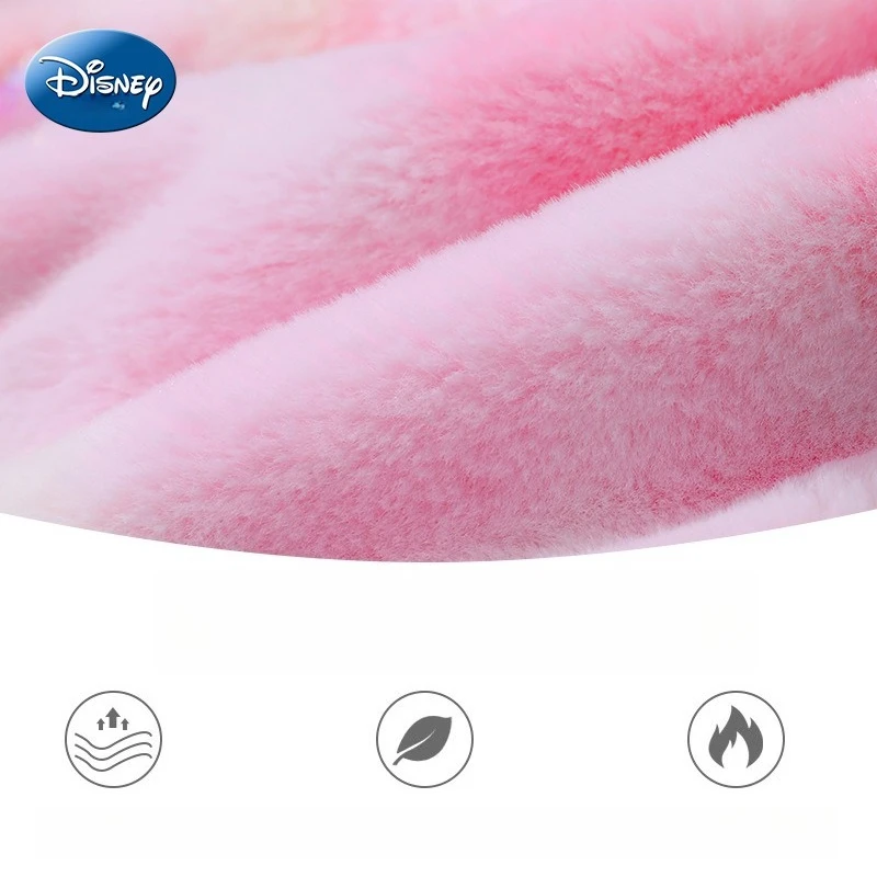 قبعة Miniso Disney للأطفال لطيفة للشتاء للفتيات الصغيرات آذان أرنب عائشة يمكن أن تلمس وشاح القبعة