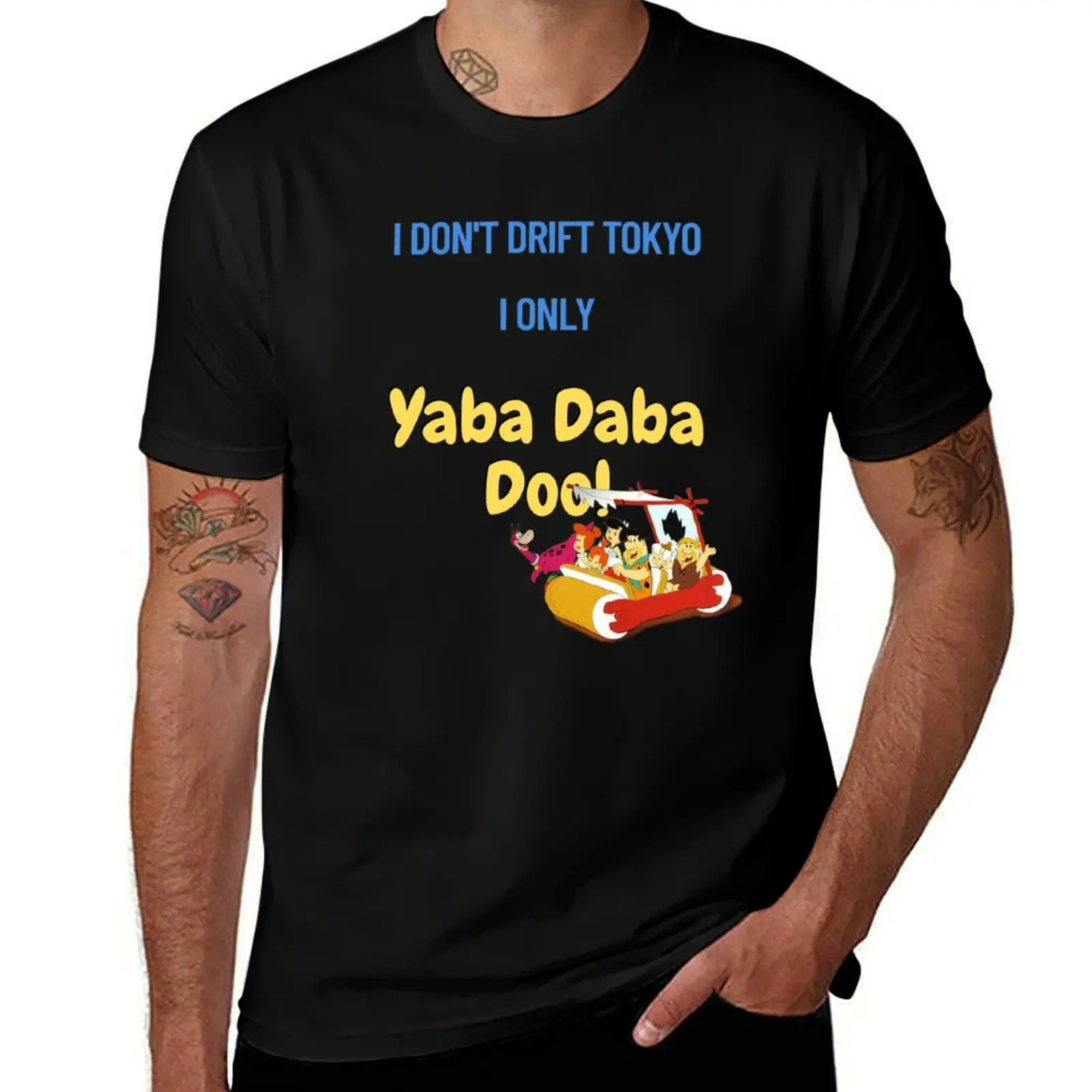 

Yaba Daba Doo T-Shirt anime figures oversized graphic tee plus sizes funny gifts Short sleeve tee men