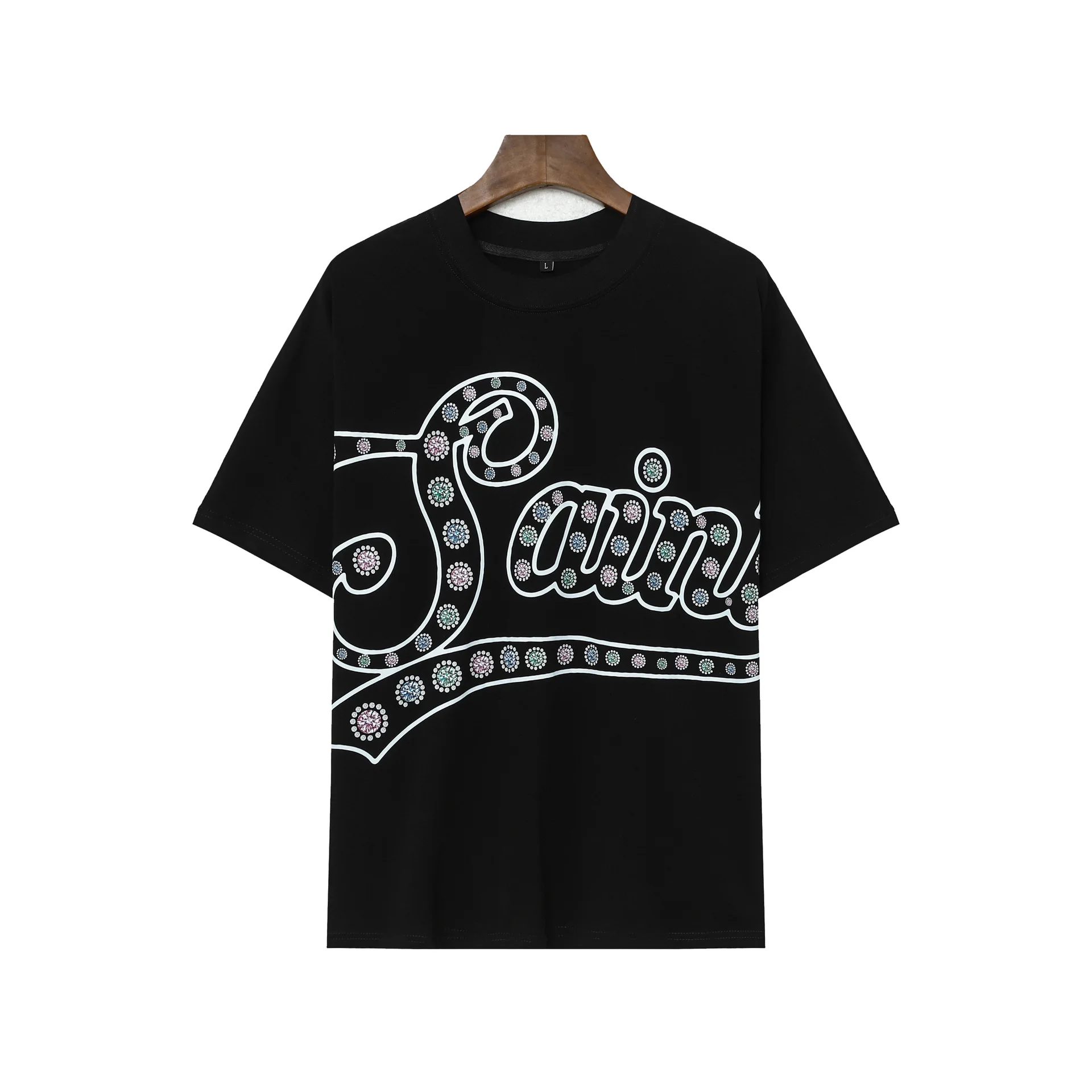 

2025 Billionaire Fun Alphabet Pattern Print High-Street Oversized Casual Unisex Short-Sleeve T-Shirt