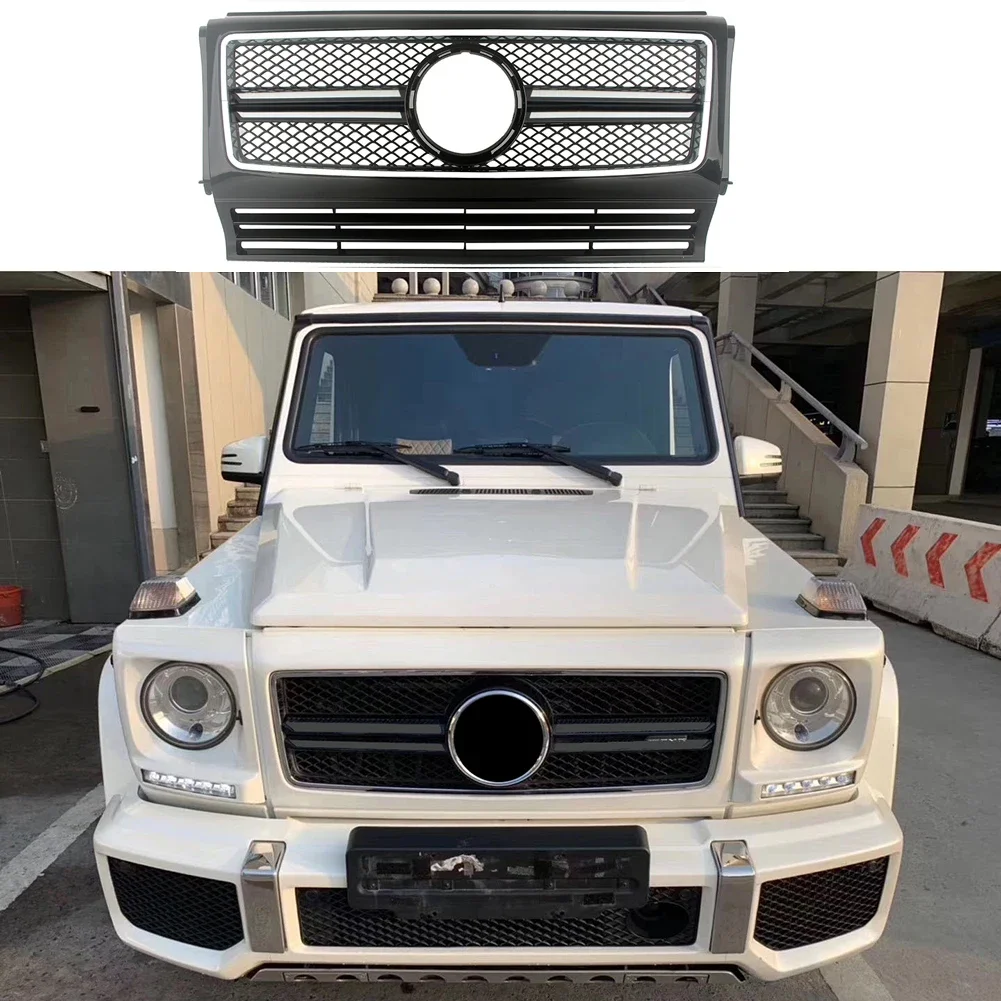 Front Racing Billet Bumper Grille Upper Facelift Gril Fit For Mercedes Benz G-Class W463 1990-2013 2014 2015 2016 2017 2018