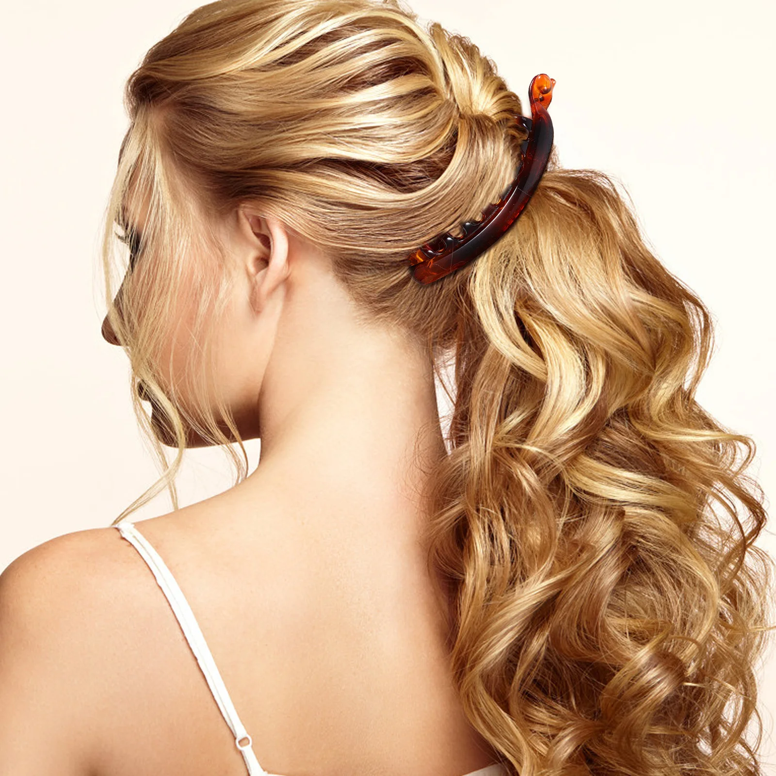 

4 Pcs Dolphin Clip Large Grip Hair Claw Clips Stylish Clamp Barrette Fishtail Miss