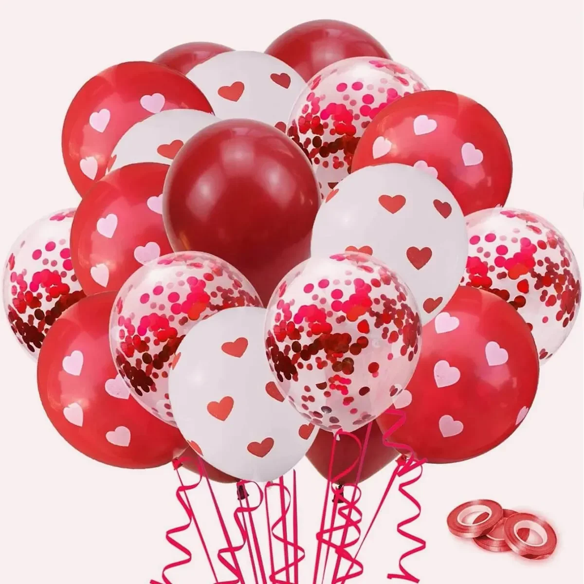 12 Inch Red Love Balloons Color Balloon Helium Globos for Valentine's Day Wedding Party Decoration Background Room Decor