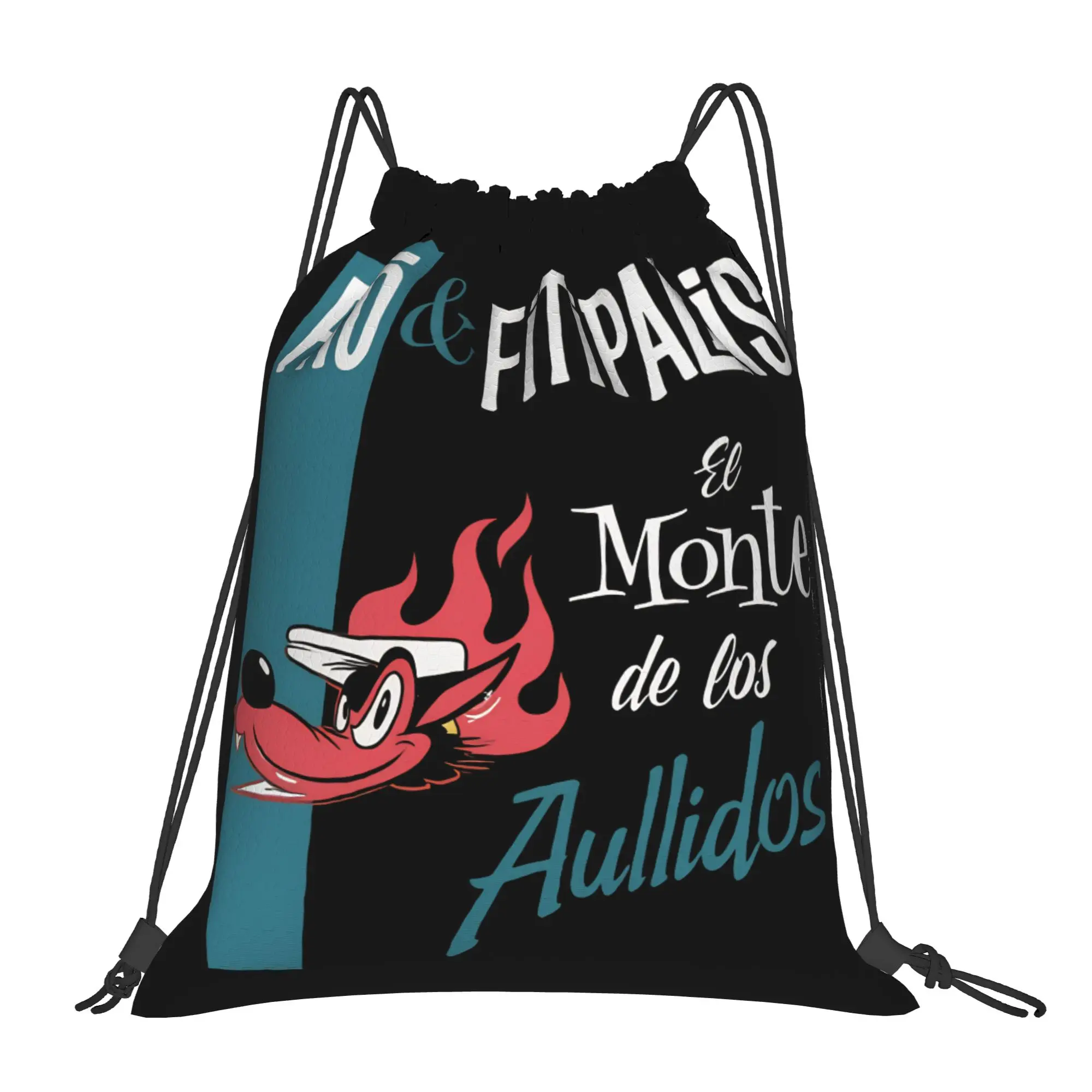 Fitos and Fitipaldis Drawstring Bag  Vintage Portable Sackpack String Bags Couple Travel Backpacks