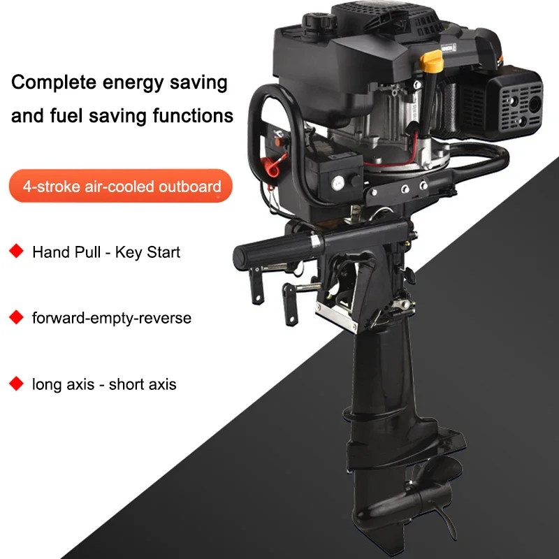 

Hot Sale Power Gasoline Marine Thruster Four-stroke Outboard Machine Plastic Paddle Charge Boat Hanging Motor