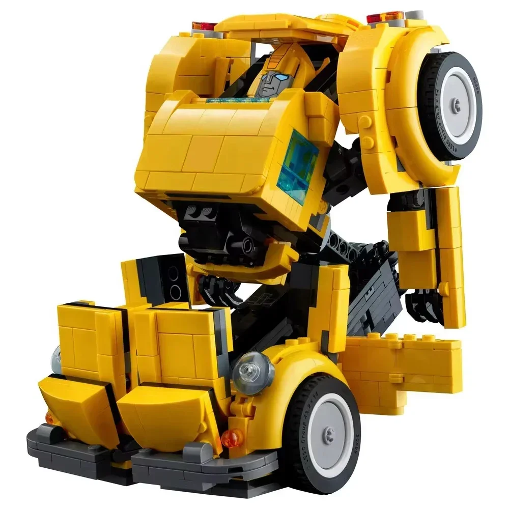 950PCS Yellow Robot Truck Car Building Blocks Truck Transformationed Autobot Deformation Assemble Bricks Toys Gift For Kid Adult