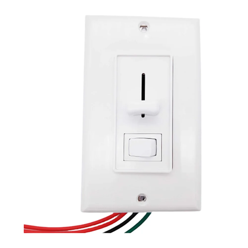 Slide Dimmer Switch 120V AC 600W for LED Lighting Wall Mounted Dimmable Switch Single Pole and 3 Way Wiring Support
