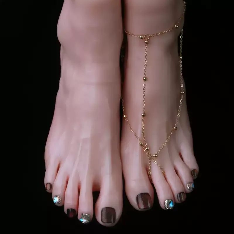 Silicone foot model high imitation women's foot shoes jewelry display art project