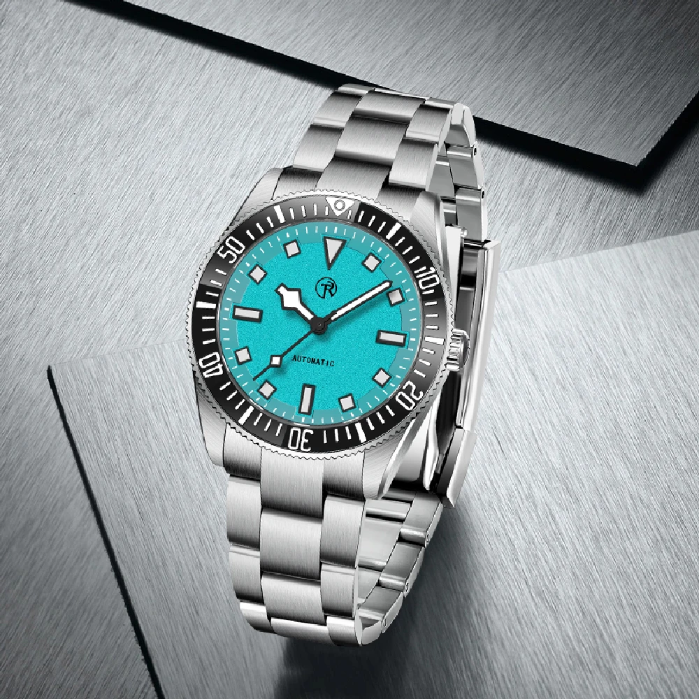 

2025 New Rolls timi Ice blue Dial Chronograph Luxury Sports Quartz Watch Men Sapphire mirror Waterproof Fashion Wristwatch