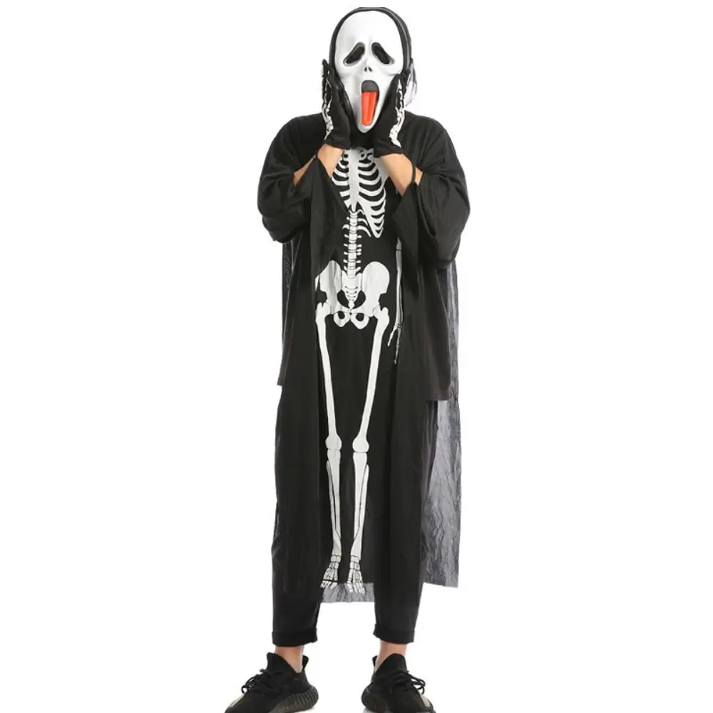 

Creative Bones Children's Skeleton Clothes Funny Gloves Skull Costumes Party Supplies Make Up Halloween Dress Up Club