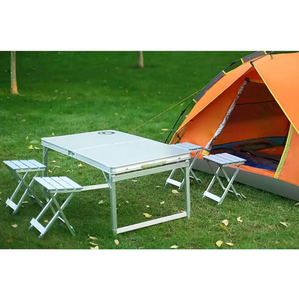 Outdoor Folding Chair Heavy Duty Aluminum Portable Collapsible Stool Lightweight Camp Seating for Picnic Fishing Beach