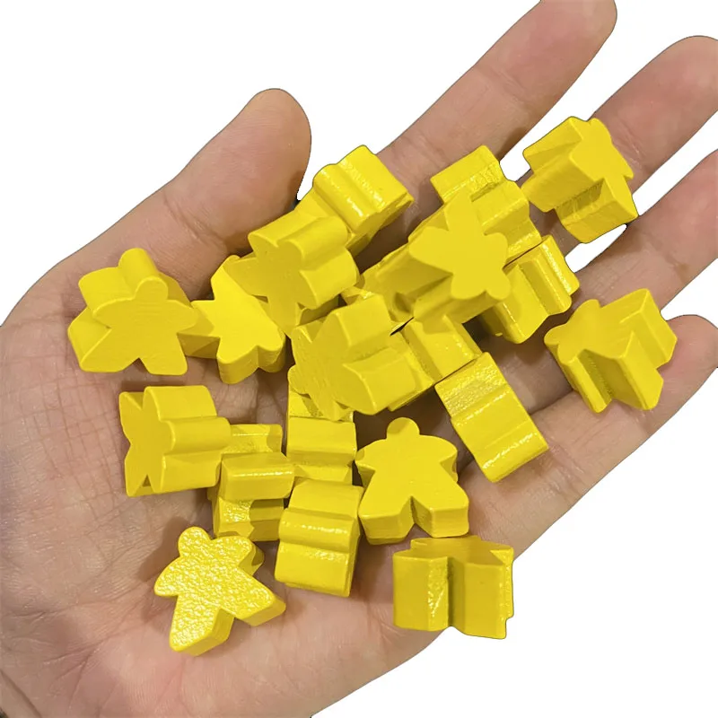 100 Meeples En Bois Multicolores – Accessoires Pour Jeux De Société, 10 Couleurs (Création DIY, Remplacement Pièces)