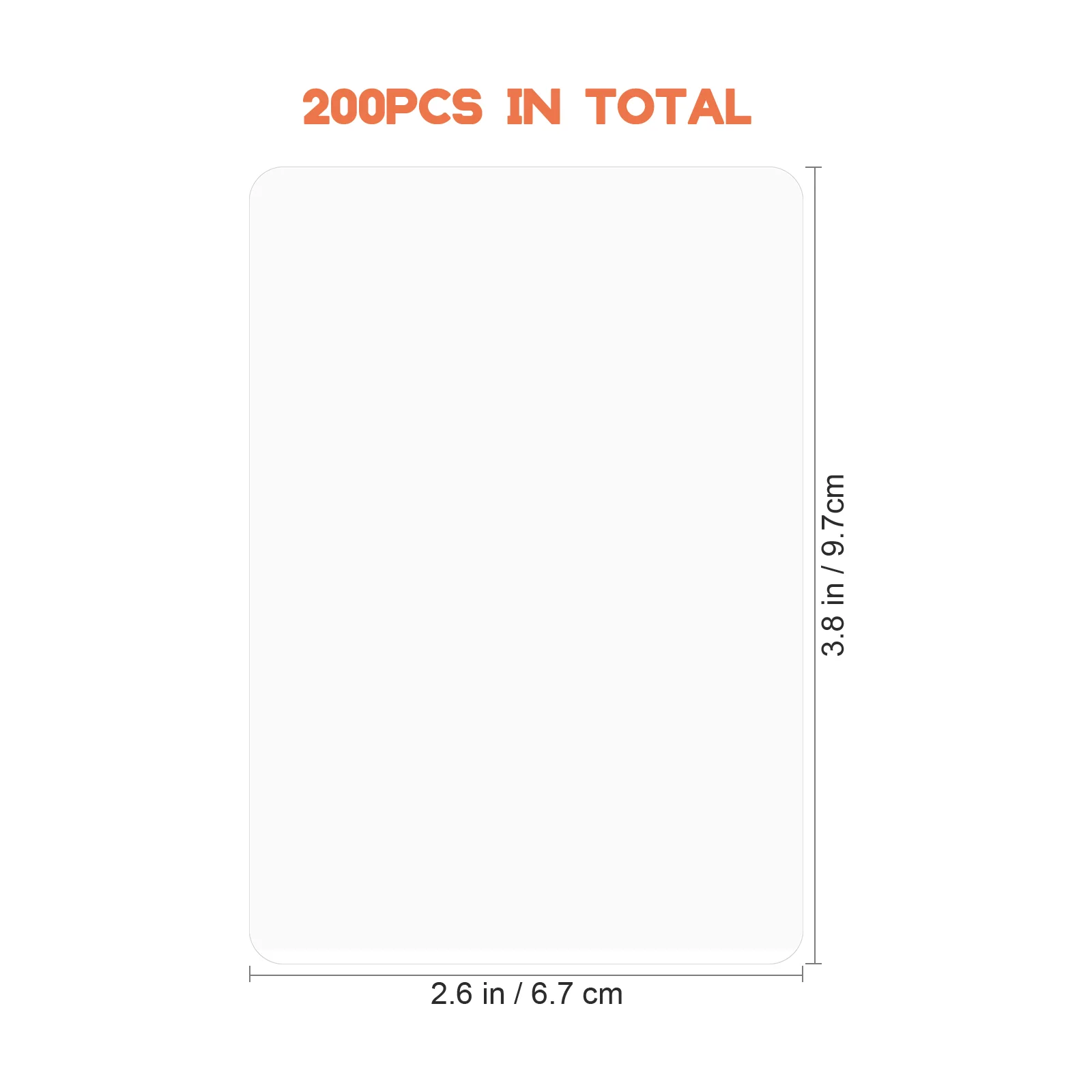 200 pezzi adesivi trasparenti buste di carta per laminazione buste per laminazione pellicola termica plastificatrice