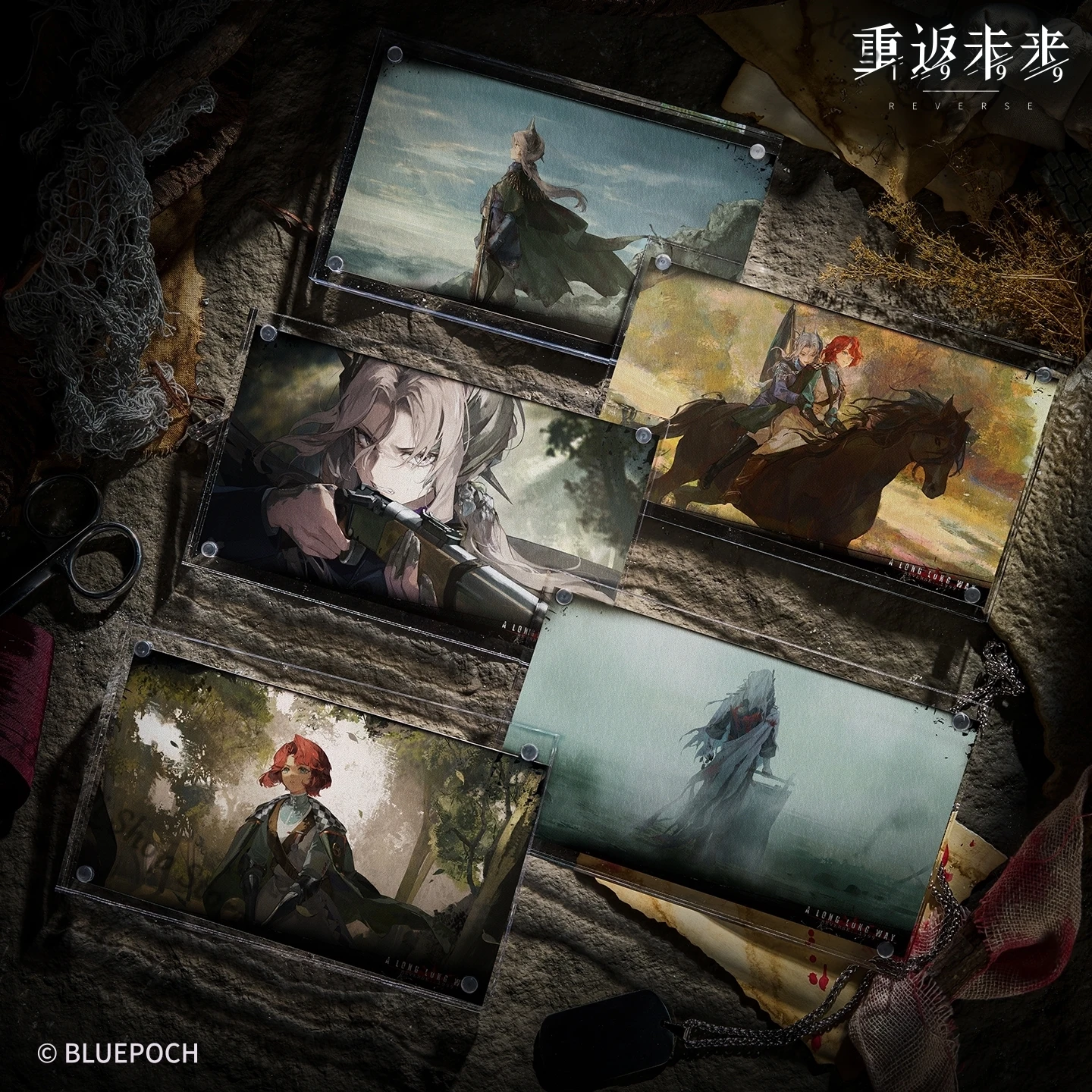 العكس: مجموعة بطاقات بريدية CG من سلسلة الطريق الطويلة والطويلة لعام 1999 هدية إصدار جامعي أصلية رسمية