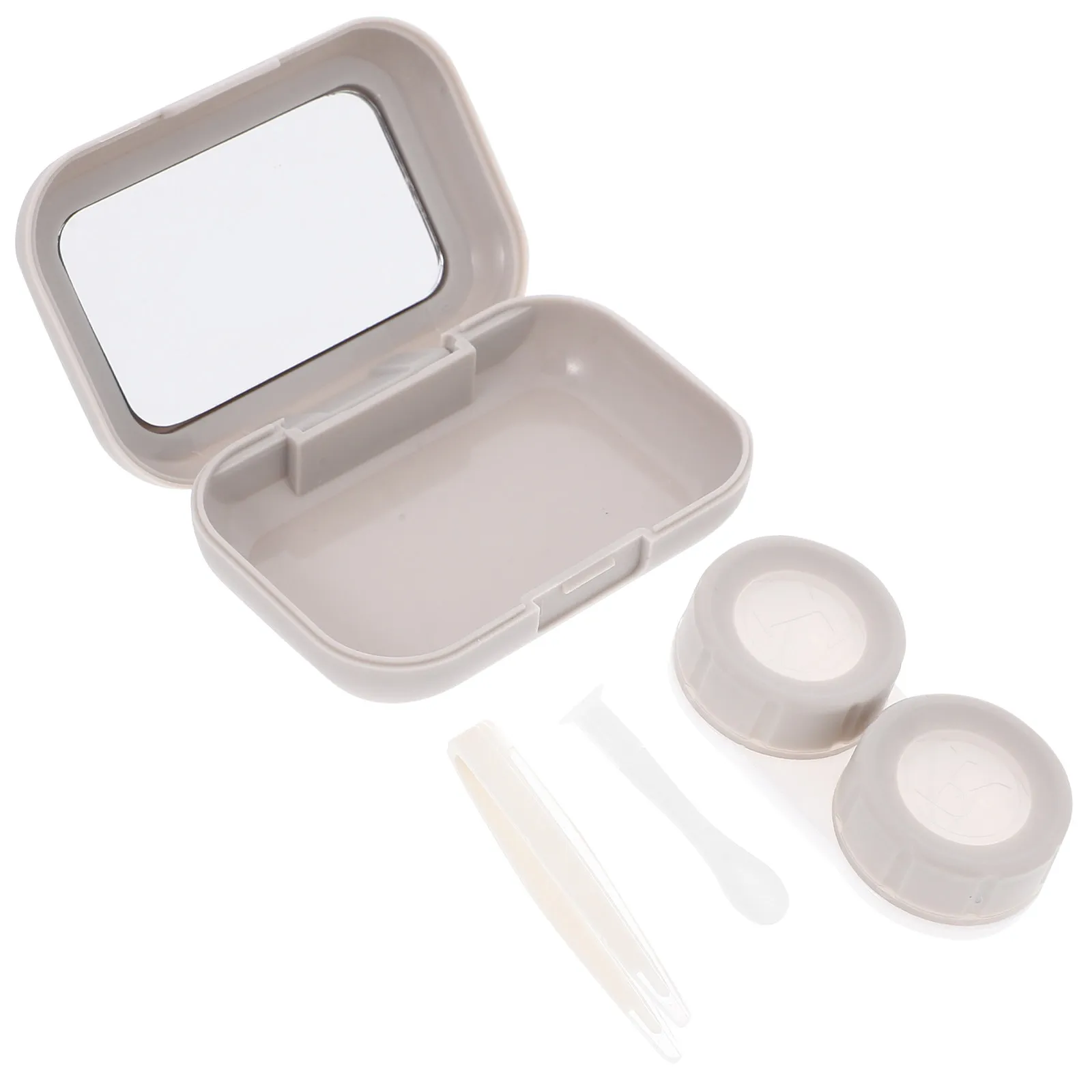 1Set Portable Contact Lens Case Small Cute Contacts Box Travel Lens Holder Leakproof Sealing Storage Organizer