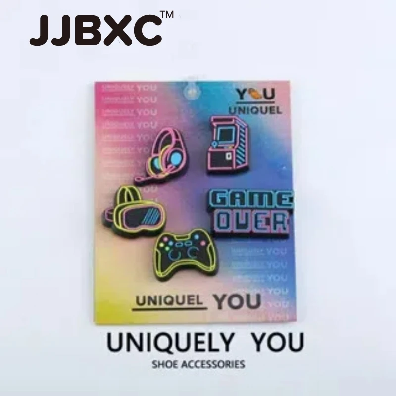 

Набор подвесок JJBXC, пряжки и аксессуары для обуви (с картоном), серия Cartoon Game Over